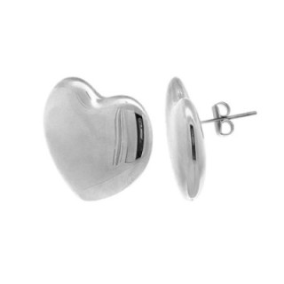 Bottone Cuore Bombato Acciaio 316L