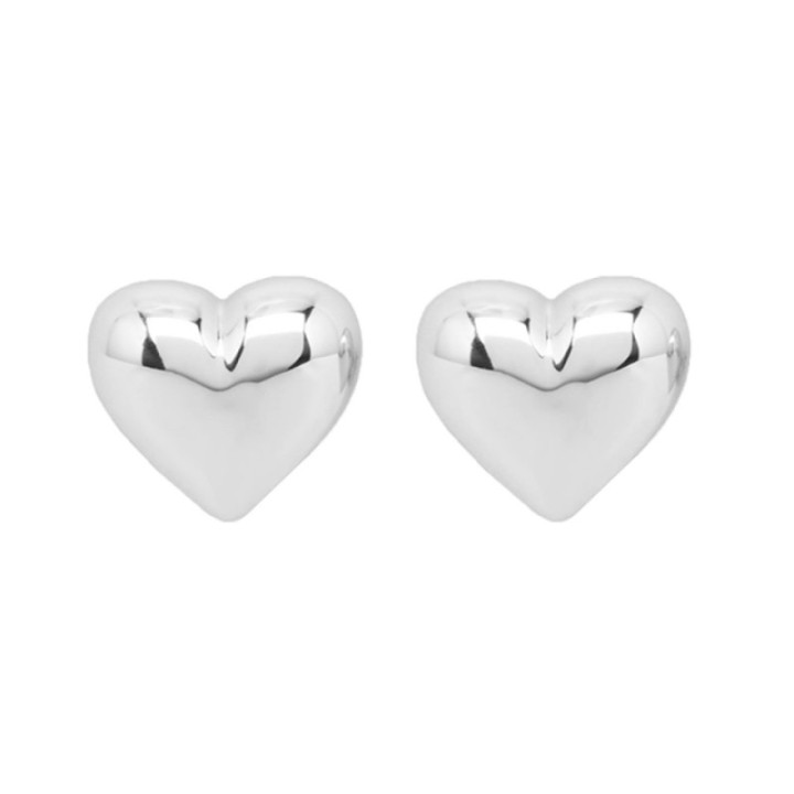Bottone Cuore Bombato Acciaio 316L