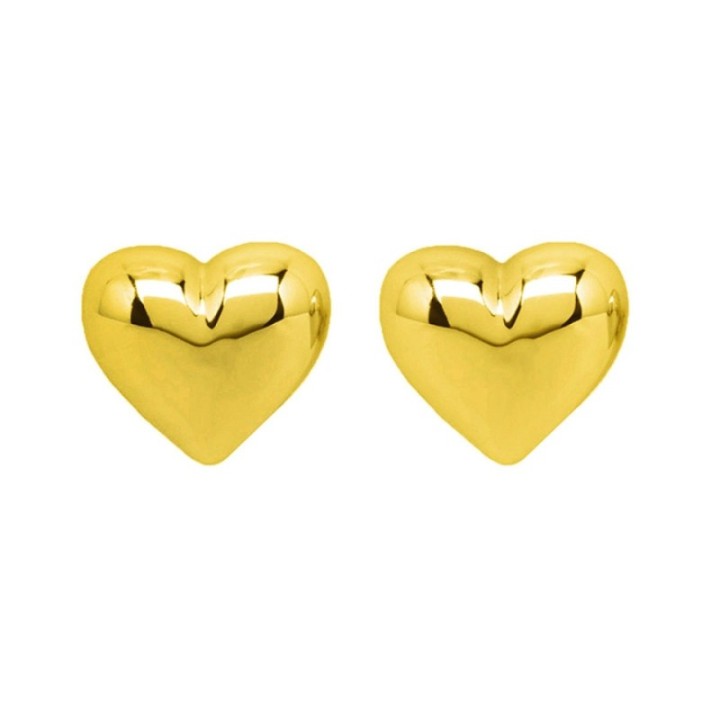 Bottone Cuore Bombato Acciaio 316L