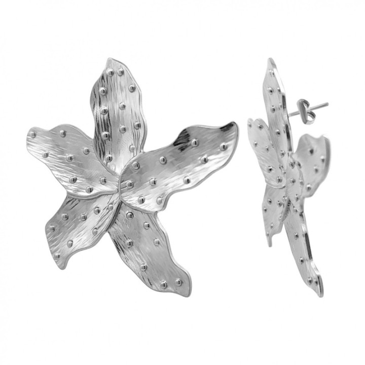 Super Lobo Fiore Martellato Acciaio 316L 60 mm